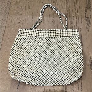 Elegant Vintage Cream Beaded Women's Bag